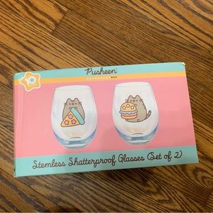 Shatter-free Pusheen Wine Glasses (set of 2)